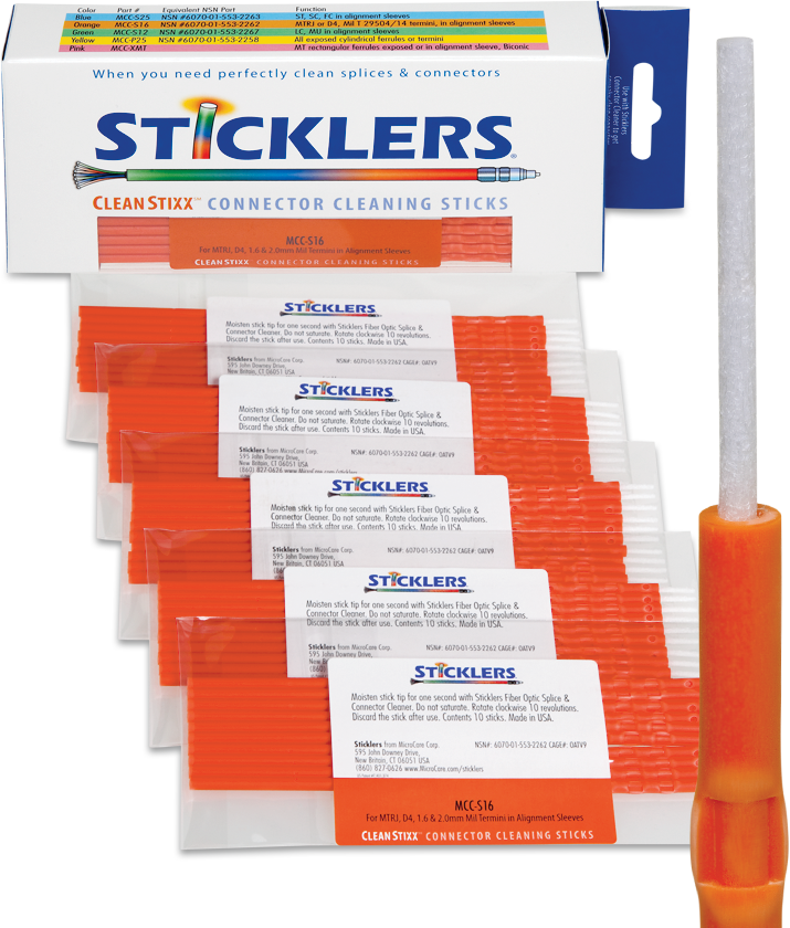 1.6mm Connector Cleaning Stick (Red)