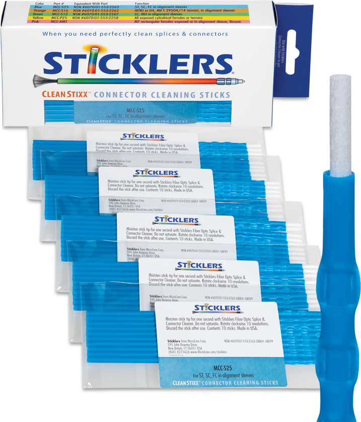 2.5mm Connector Cleaning Stick (Blue)